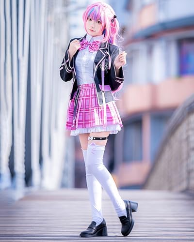 [milky time] ホロライブ 湊あくあ コスプレ ハロウィン VTuber 新衣装 制服 詳細画像4