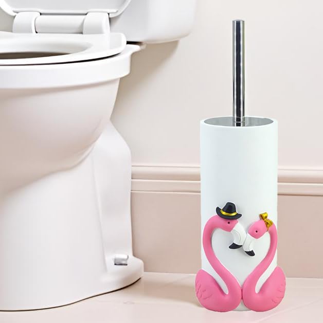 WC-Bürste Mit Halter In Lila – Dekoratives Set Mit Geripptem Design, BPA-frei & Kraftvoll Reinigend