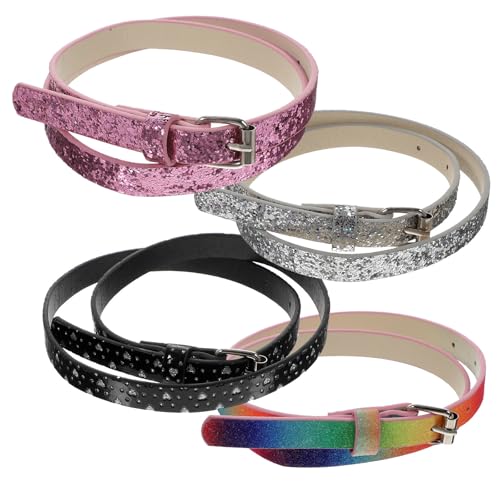 Cinturones para niñas Tofficu ajustables con hebilla de corazón para vestidos infantiles diario