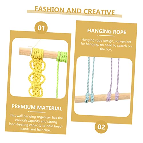 FONDOTIN Rack De Armazenamento De Grampo De Cabelo Cabides Infantis Boho Decoração Clipe Pendurado R