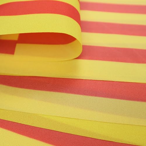 Image of AZ FLAG Valencian Community 6 meters BUNTING Flag 20 flags 9'' x 6'' - Spanish region of Comunidad Valenciana STRING flags 15 x 21 cm