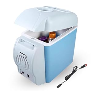MELLYD Draagbare koelkast voor auto, 7,5L, auto 12v, geluidsarme ijsbox voor auto, met koel- en verwarmingsfunctie, slimme koeler, voor alle 12v-voertuigen