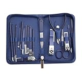 BELLIFFY Edelstahl Nagelknipser Set Maniküre Pediküre Kit Tragbares Nagelpflege Zubehör mit...