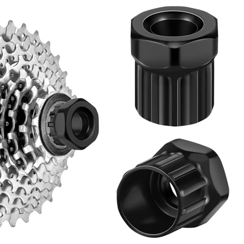 poeland - poeland Lot de 2 outils de verrouillage de cassette de vélo, outil de démontage de roue libre, engrenage de vélo et cassette d'outils de démontage pour VTT (noir)