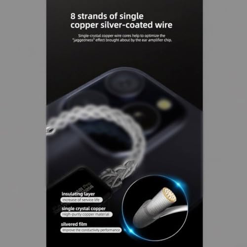 Decodificador de audio USB con DSD256 y jack de 3.5 mm para auriculares de PC, iPhone e iPad 6
