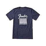 Fender© Deluxe Reverb - Camiseta (Talla S), Color Azul
