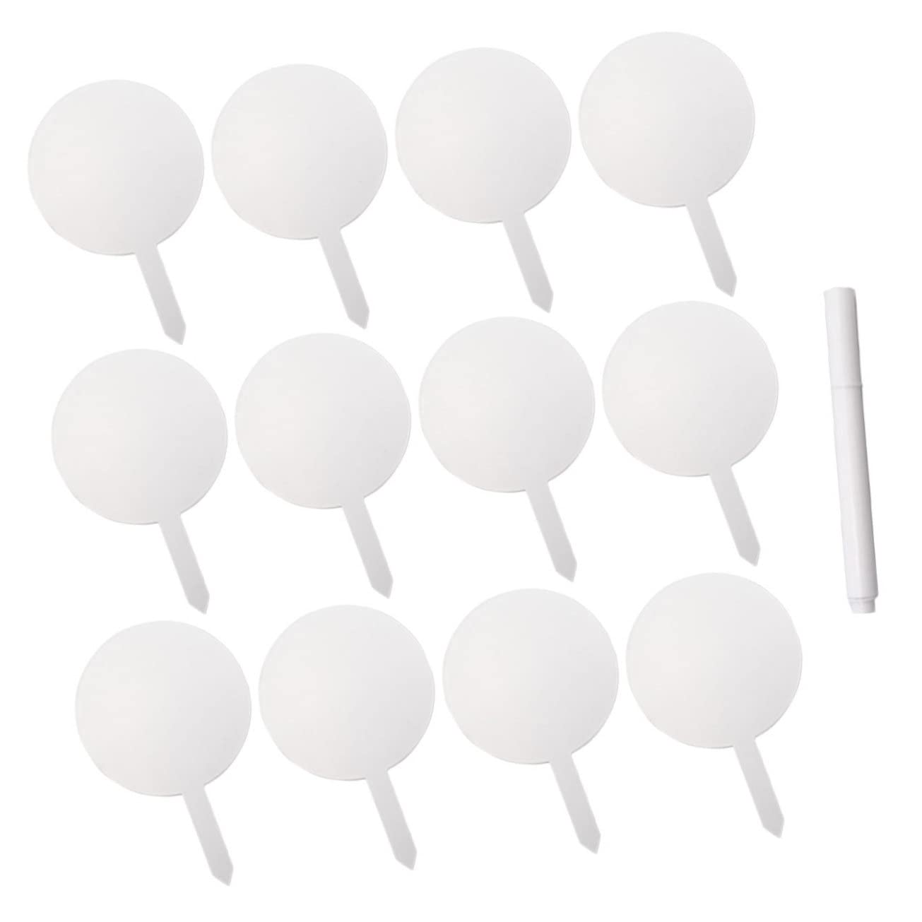 Yardwe 36stücke Pflanzenschilder Aus Acryl Praktische Gartenetiketten Zur Kennzeichnung Von Blumen Töpfen Und Pflanzen Mit Wiederbeschreibbarem Stift Für Einfache Identifikation Und