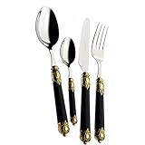  Casa Bugatti Set 50 Bestecke Rinascimento Goldene Zwinge Elfenbein