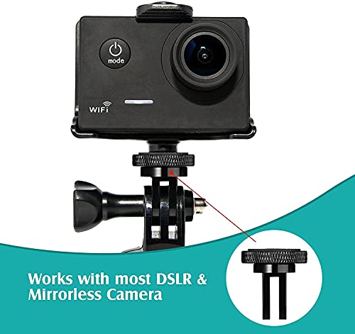 VIZEMO 4 peças adaptador de tripé de câmera de alumínio 1/4