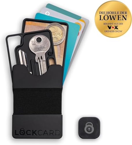 LOCKCARD Slim Wallet+ 6 teiliges Bundle, kompakt, praktisch & modular...