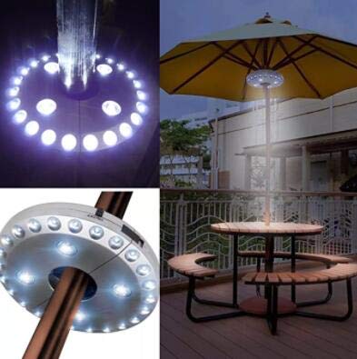 Luci Per Ombrellone Da Patio - 24+4 LED, Senza Fili, Per Esterno E Campeggio - Foto 7