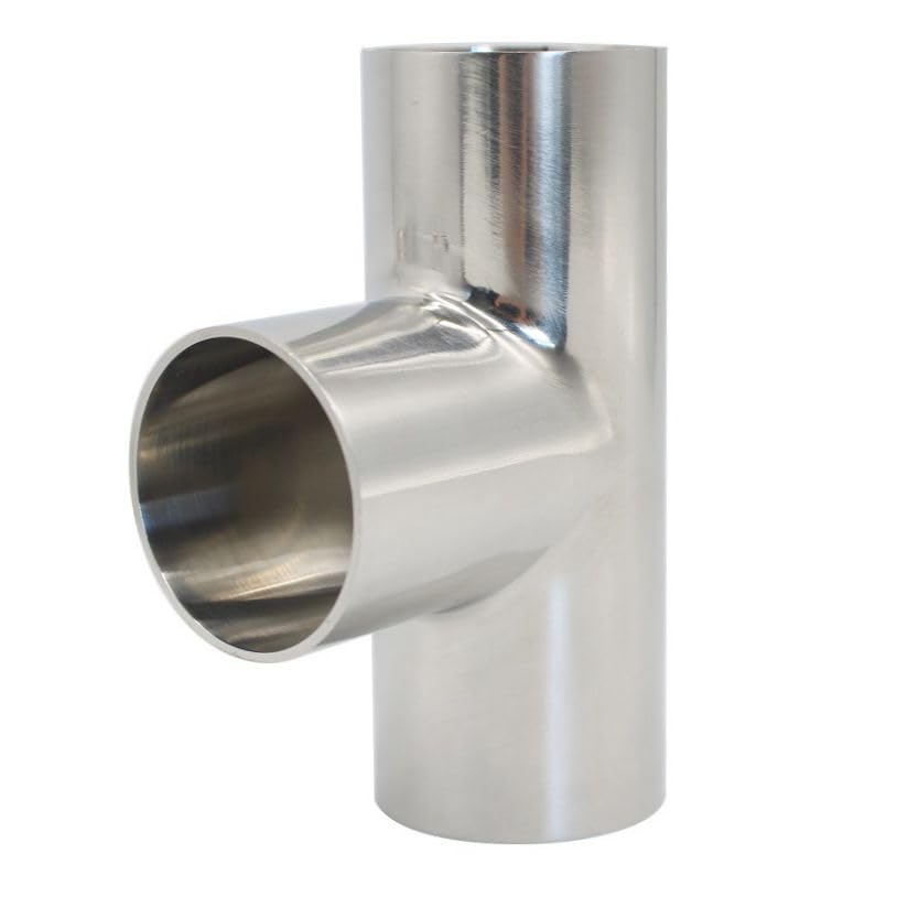 Te de soldar acero inoxidable 12.7mm OD conector en T de tres vias SS304 de tuberias 7