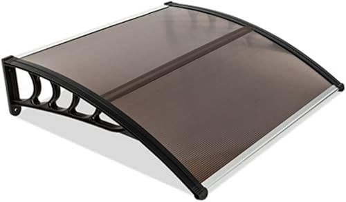Toldo para ventana de puerta de patio, cubierta de policarbonato para puerta delantera, toldo para patio al aire libre, protección UV, lluvia y