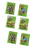 PRESTIGE & DELUXE Packung mit 6 Heften Ninja Turtles liniert Lineal B – Format A4 21 x 29,7 cm für die Schule + Schlüsselanhänger mit Pfeife