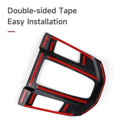 Image of Hybrid 2PCS Gear Shift Panel Decals for Honda CRV 2017 2018 2019 2020 2021 2022 Accessories CR-V ABS Carbon Fiber Interior Stickers