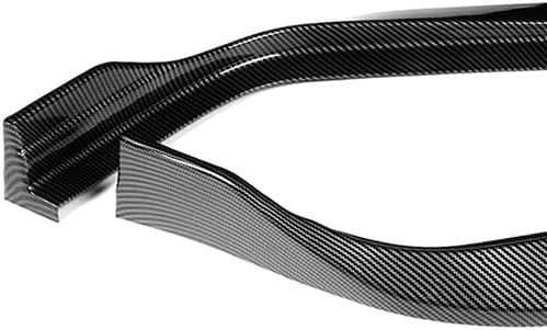 3 Pieces Front Bumper Lip Spoiler Splitter Side Body Kit Trim Protection Compatible with 2016 2017 Honda Accord 4DR Sedan Only (Painted Carbon Style)