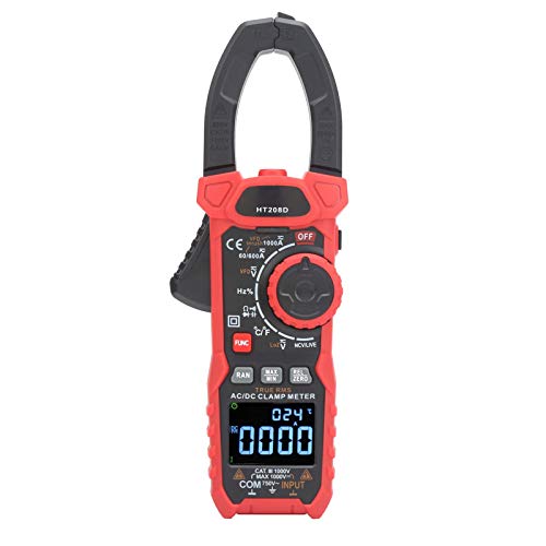 Electrical Clamp Tester Clamp Meter HT208D Multimeter 6000 Counts Measures AC/DC Current Voltage Resistance Capacitance Frecruncy