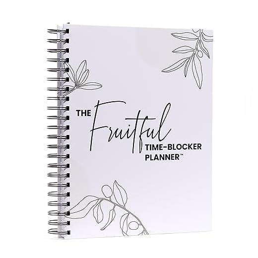 52-Weeks Undated, Time Blocking Planner, Increase Productivity and Improve Time Management, Set Annual & Monthly Goals, Hardcover, Wire Bound, Instructions on How to Time Block (White Matte)
