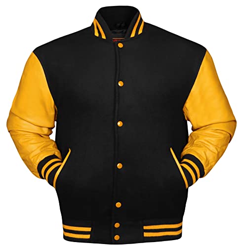 Image of Brutul Bee Original Leather Varsity Letterman Jackets Wool & Leather Original American Style Varsity Jackets