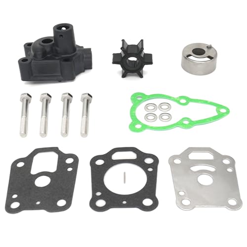 Image of QuickMarine 8M0155395 Water Pump Impeller Repair Kit for Mecury Marine 4-6 HP Outboard Motors replaces 16159A03 16159T01 Boat Engine