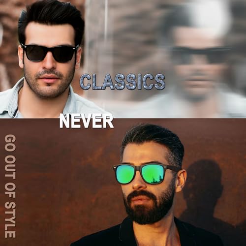 Image of Joopin Square Sunglasses Polarized UV400 Designer Sun Glasses Men Women