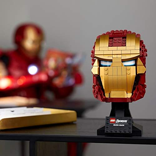 Super Heroes Casco di Iron Man, Set di Costruzioni per Adulti e per i Fan Marvel Avengers, Dettagli Realistici, 76165 - Lego - Immagine 1