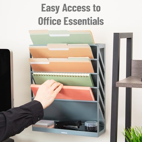 Rangement de fichiers pour libérer de l'espace sur un bureau encombré - 6
