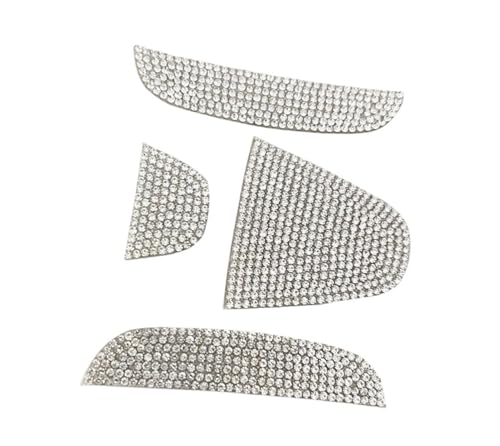 Image of Crystal Car Rear Trunk Logo Emblem Sticker Compatible with Honda Bling Accessories Rhinestone Car Decal (for Civic 2016-2021 sadan)