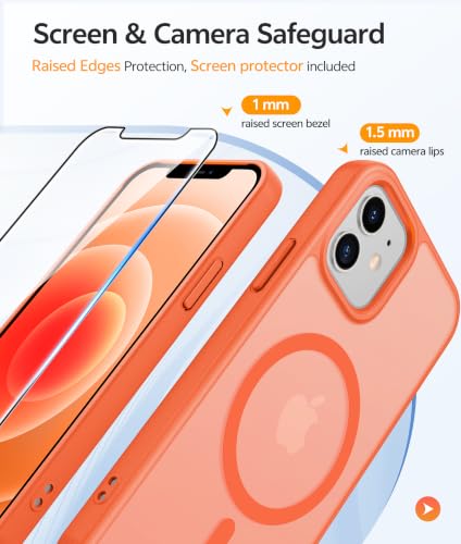 Image of FNTCASE for iPhone 12 / 12 Pro Case, with Screen Protector, Fit for Magsafe