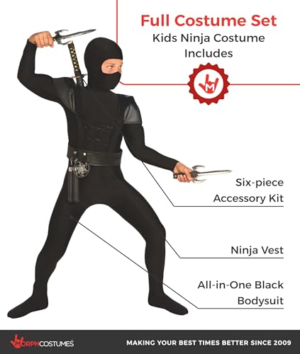 Disfraz Ninja para Niños Talla X-Large miniatura 2