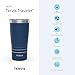 Tervis Traveler DC Comics - Batman - Gotham Gold Triple Walled Insulated Tumbler Travel Cup Keeps Drinks Cold & Hot, 20oz, Stainless Steel