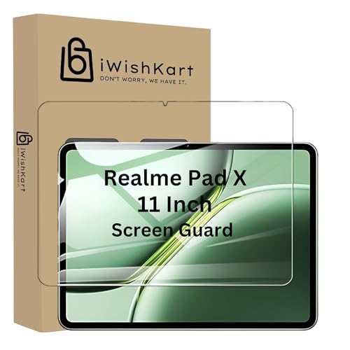 Image of compatible with Realme Pad X 11 Inch Tempered Glass Screen Protector Guard Full Screen Coverage Edge to Edge with Easy Installation kit | Anti-Scratch & Smudge Proof | PadX tab /tablet Premium Accessories