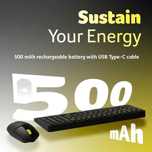 Image of Acer ZenKeys Duo Wireless Keyboard & Mouse Combo | 2.4 GHz + Bluetooth | Rechargeable 500 mAh Type-C | 99-Key Silent Keyboard | 1600 DPI Optical Mouse | 10m Range | Windows /macOS /Linux Compatible