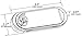 Grote 53962-3 SuperNova Oval LED Stop Tail Turn Light (Grommet Mount)