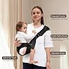 Oblitor Toddler Carrier for 25-60 lbs,Comfortable&Lightweight Baby Sling Carrier,Adjustable with Left/Right Shoulder Straps,One Size Fits All,Ideal for Shopping and Travel-Black #3