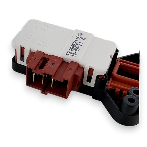 DL-pro Blocco porta per Beko Blomberg 2805310800 Metalflex ZV-446 T3 Rold DA046 44683188 bloccaggio relè porta bloccaggio porta contatto interruttore porta per lavatrice