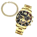 Orologi da uomo d'affari | Orologio da polso classico | Orologi da polso alla per signori, orologio formale da uomo con data e calendario, orologio da polso analogico di lusso con acciaio