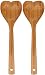 DCI Bamboo Heart Shaped Wooden Spoon 2 Pack