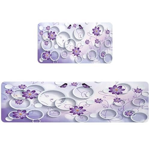 Alfombrillas de cocina estampadas con base antideslizante VAPOKF 2
