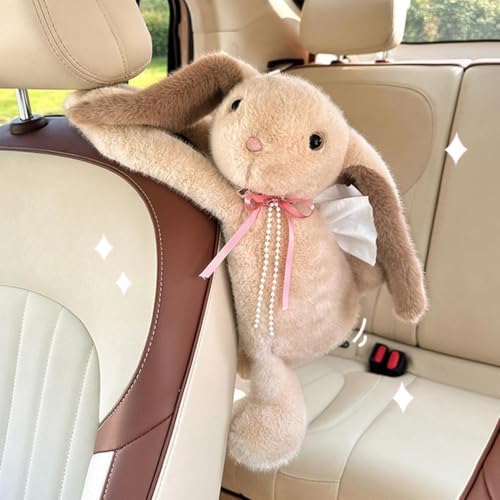 Tissue Car Holder Wipes Dispenser β Cute Plush Animal Storage Box - 2