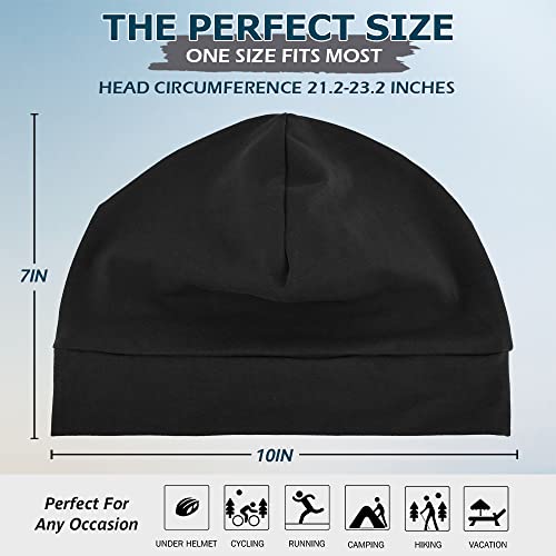 image for Headshion Cotton Skull Caps for Men Women,4-Pack Lightweight Beanie Sl