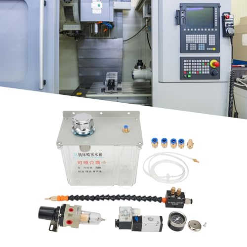 Pulverizador de refrigeración para máquina herramienta con depósito de tres litros y válvula de 24V 7