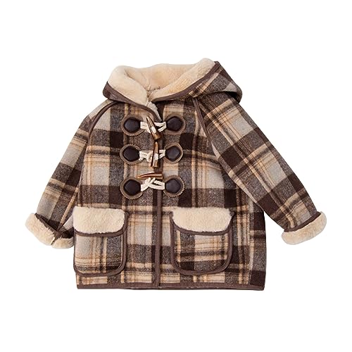 Veste à fourrure pour fille - Doudoune chaude imprimée fleurs