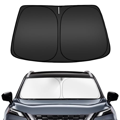 Image of ARISMOTOR Windshield Sun Shade for Nissan Rogue 2021-2026 | Custom Fit, Foldable Front Window Sunshade Sun Visor Protector, Block UV Rays, Keep Car Cooler