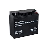 ▶ Tension: 12V | ▶ Capacité: 18Ah/216Wh | ▶ Type de batterie: Lead-Acid | ▶ Dimensions: 181mm x 76mm x 167mm | ▶ Poids: 5800 g. | ▶ Produit: 100% compatible