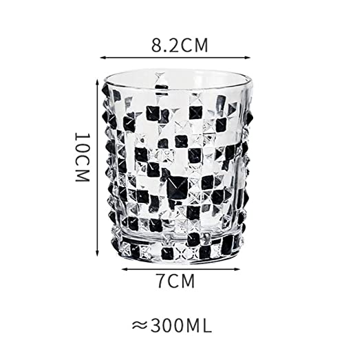 Copos De Uísque, Copos Pretos Exclusivos, Copo Antiquado De Cristal Torcido Criativo Para Bourbon-C-