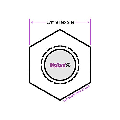 Mcgard 28317 Black Bolt Style Radius Seat Lock Set (M14 X 1.5 Thread Size) - Set Of 4 Locks And 1 Key #TOP4