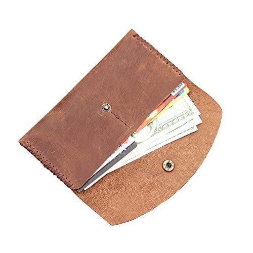 Upgrade New Model Stitched Long 2 Card Slot Leather Multi-function Envelope Mobile Phone Card Holder Wallet