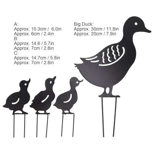 Gsycle 4PCS Duck Garden Statue - Image 4