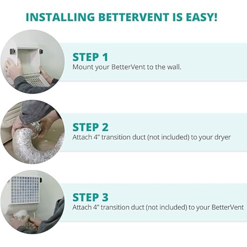 image for BetterVent Indoor Dryer Vent by ADR Products | No Water - No Mess | Sa